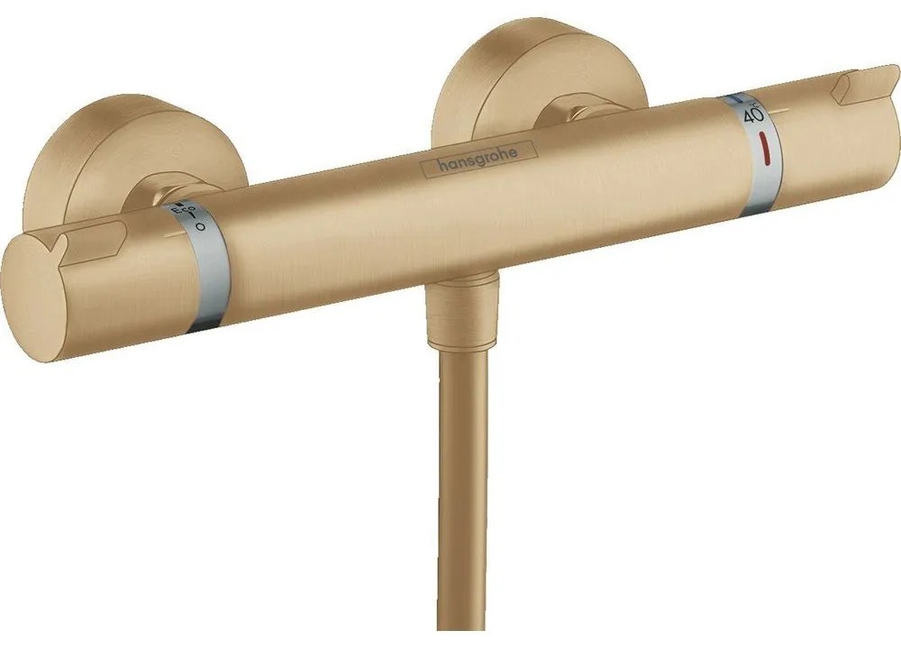 HANSGROHE Ecostat Comfort sprchový termostat na stenu, pre 1 spotrebič, kartáčovaný bronz, 13116140