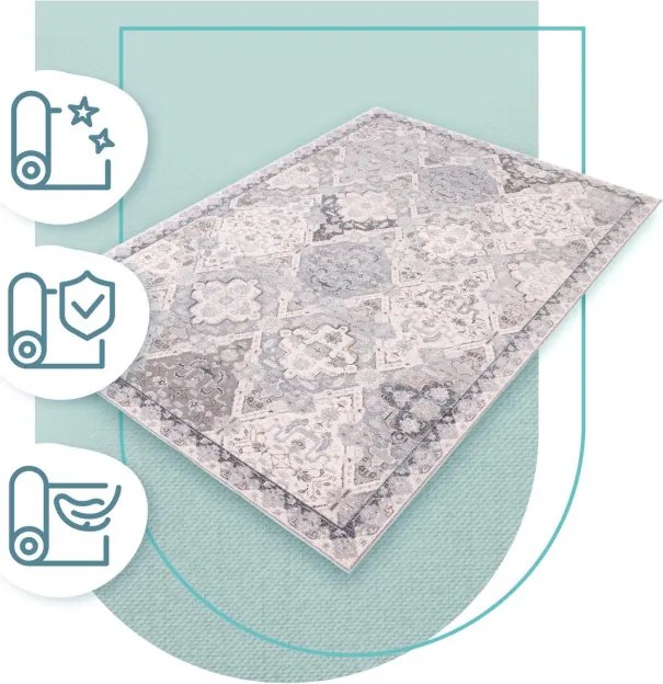 Koberec Dywilan Moon Torino strieborný