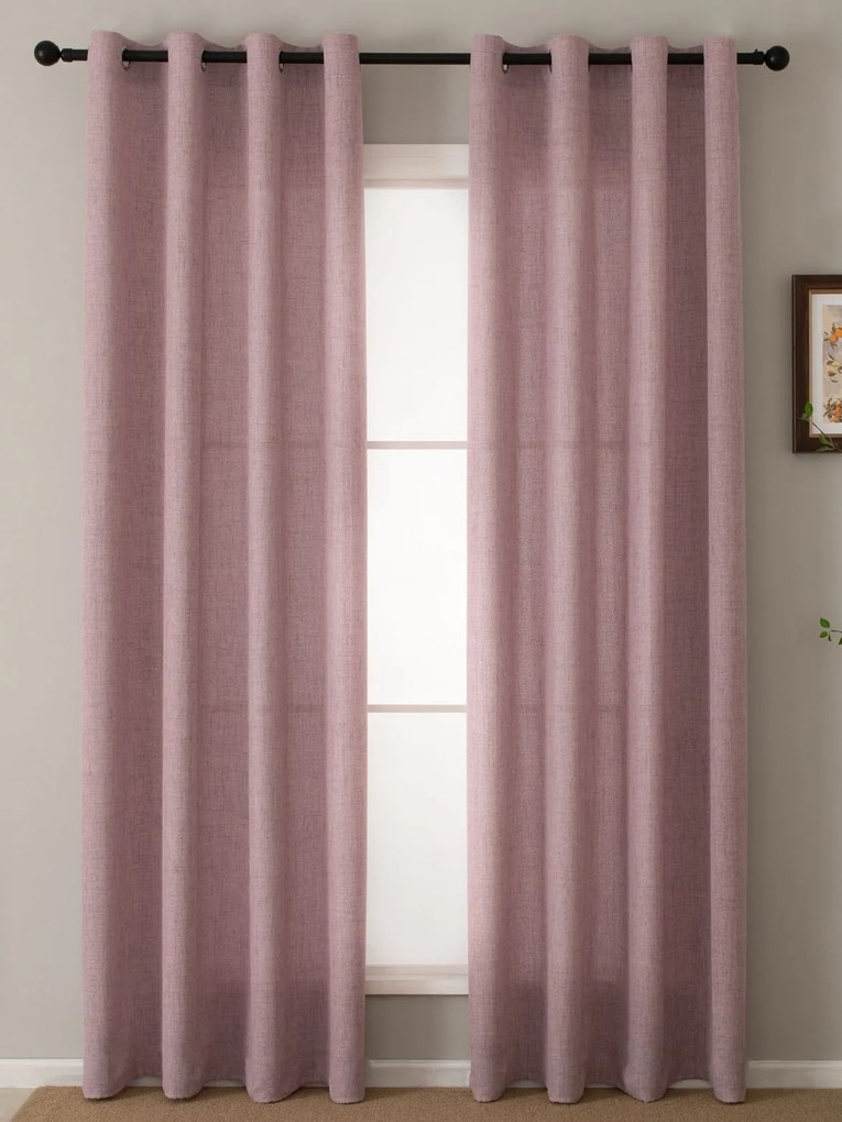 Závesy Zara staroružová – 140 × 280 cm (2 ks)