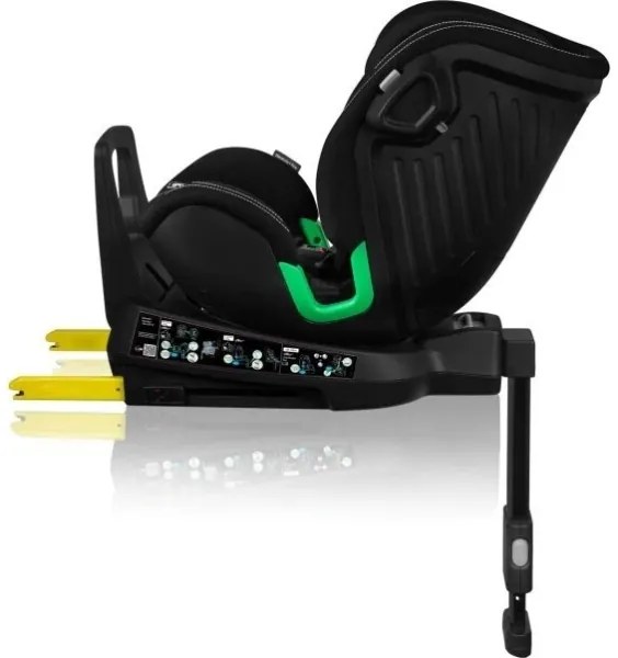Lionelo - Autosedačka so základňou otočná HARMONY i-Size 40-150 cm čierna