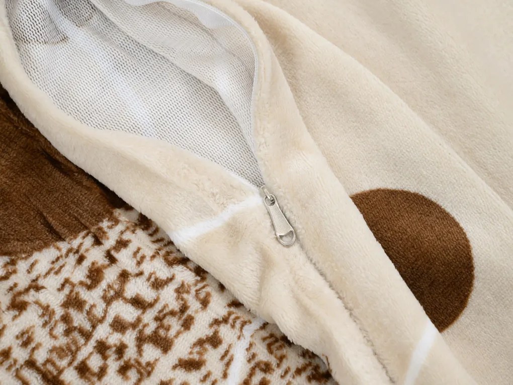 Obliečky mikroplyš AURELIA krémové Rozmer obliečky: 70 x 90 cm | 140 x 200 cm