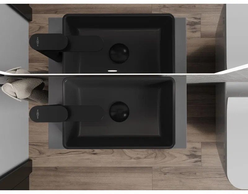 Mexen NADIA UMÝVADLO, 36x23 CM, ČIERNA-MATNÁ, 21613685