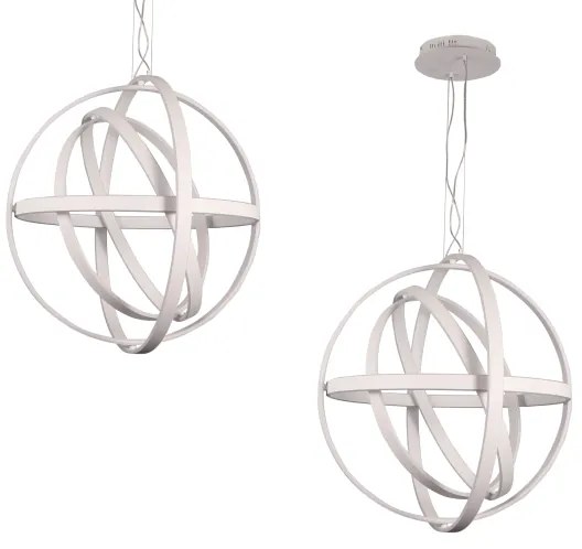 LED Luster na lanku COPERNICUS 1xLED/260W/230V biela