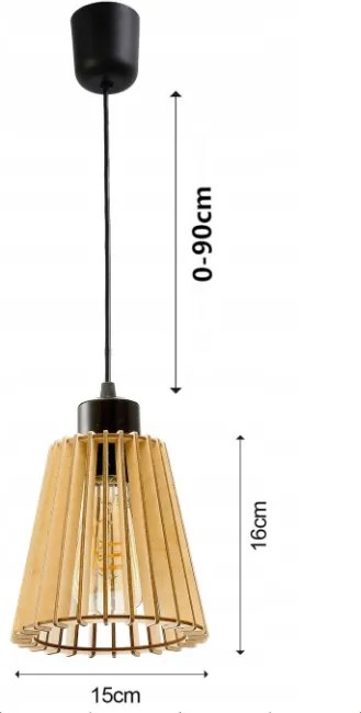 BERGE Stropné svietidlo POHÁR - 1xE27