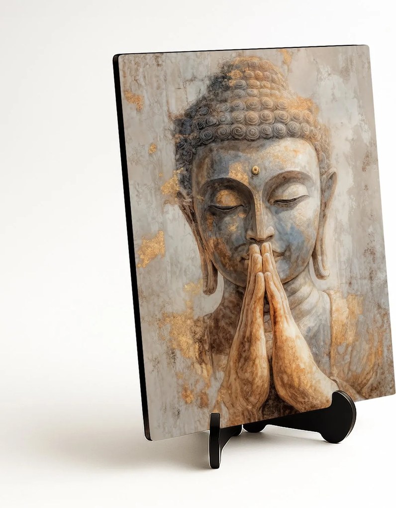 DUBLEZ | Drevený obraz - Buddha | UV potlač, Premium