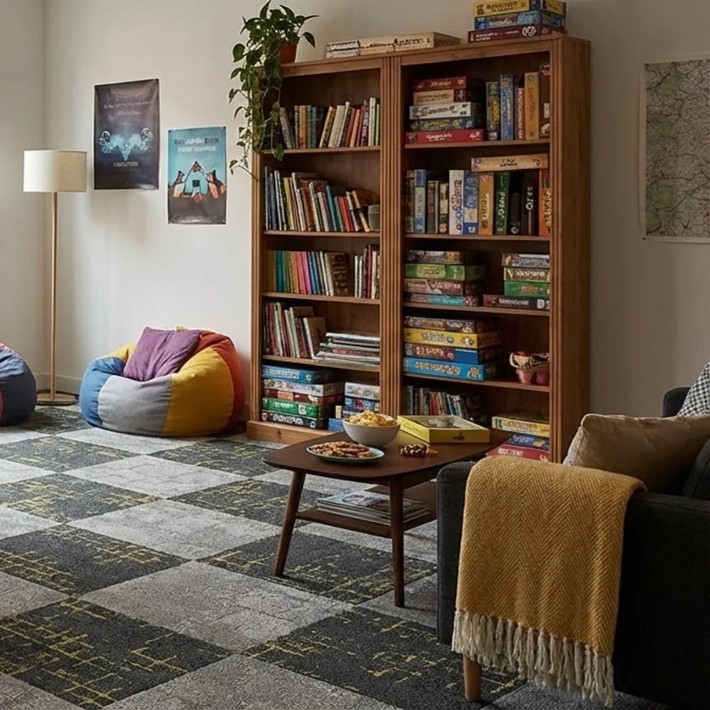 Kobercový štvorec Macro Tile 92 50 x 50 cm, chodba / predsieň, Associated Weavers