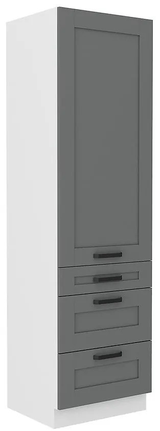 Kuchynská skrinka Luna dustgrey/biela 60DKS-210 3S 1F