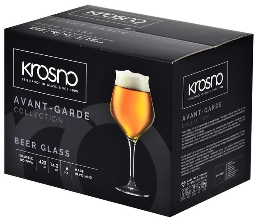 Sada pohárov na pivo Avant-Garde 6x420 ml