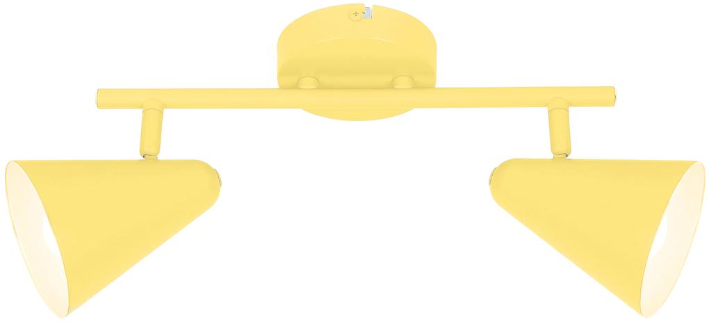 CLX Nástenné / stropné bodové detské svietidlo AGOSTINO, žlté