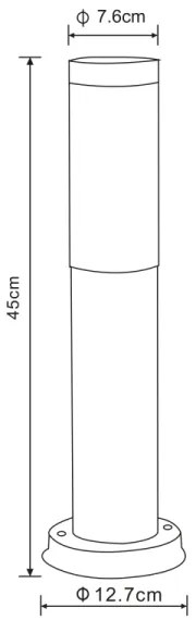 Globo 3158A - Vonkajšie svietidlo BOSTON 1xE27/23W/230V