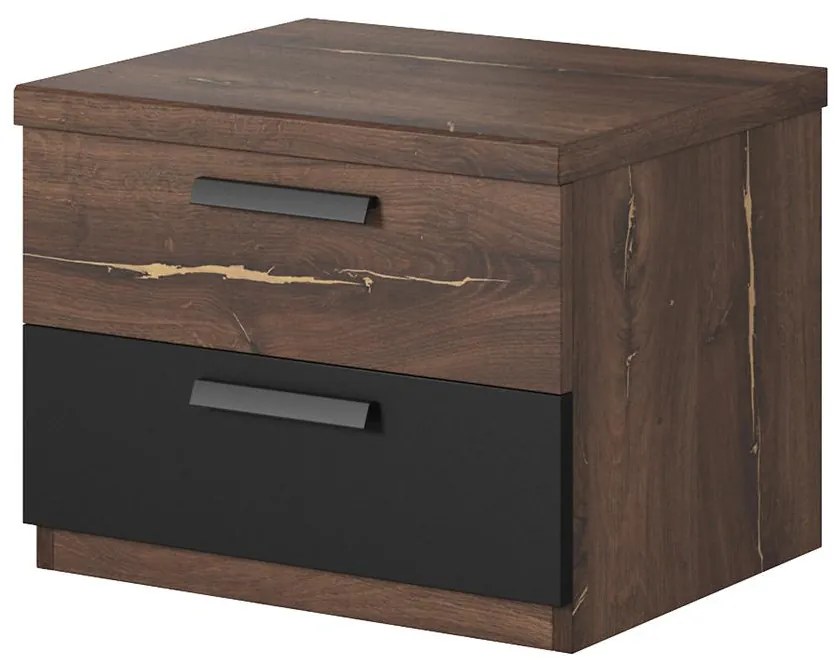 Nočný stolík 2s Sigma 22 dub flagstaf tmavé