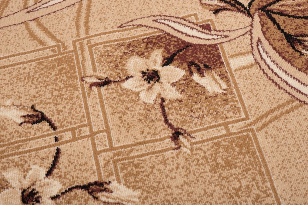 TA Koberec F743A TMAVOBÉŽOVÝ ATLAS PP Rozmer: 250x350 cm