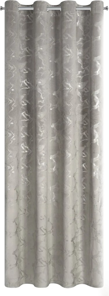 ZATEMŇOVACÍ ZÁVES NA KRÚŽKOCH RAJA 140X250 CM VZOROVANÁ