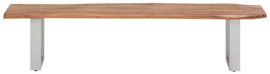 furniture-nabytek.cz - Masivní lavice Bullwer z akáciového dřeva, lakovaná, hnědá – 190×40 cm