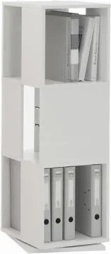 Otočný regál Tower, biely%