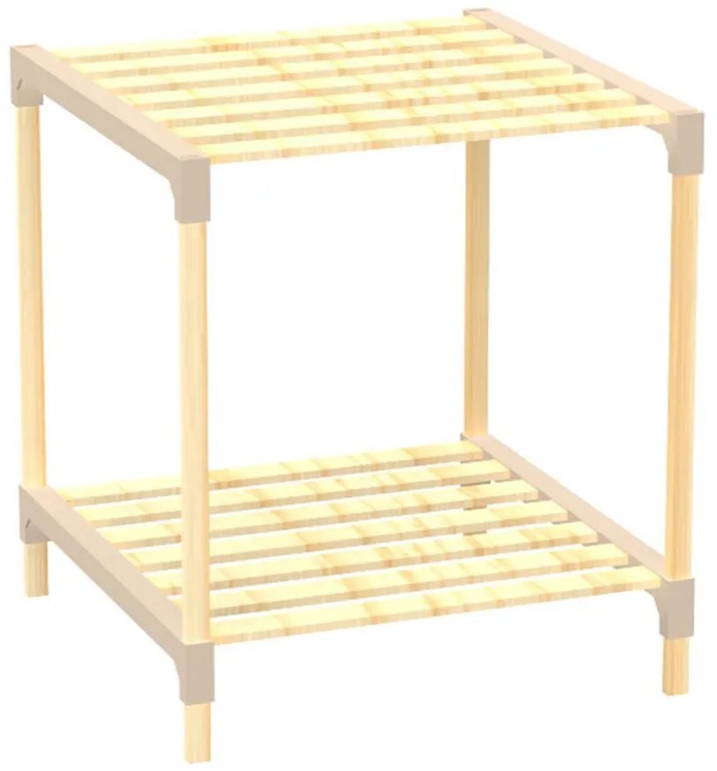 Regál FIX2013-2 prírodné/béžová