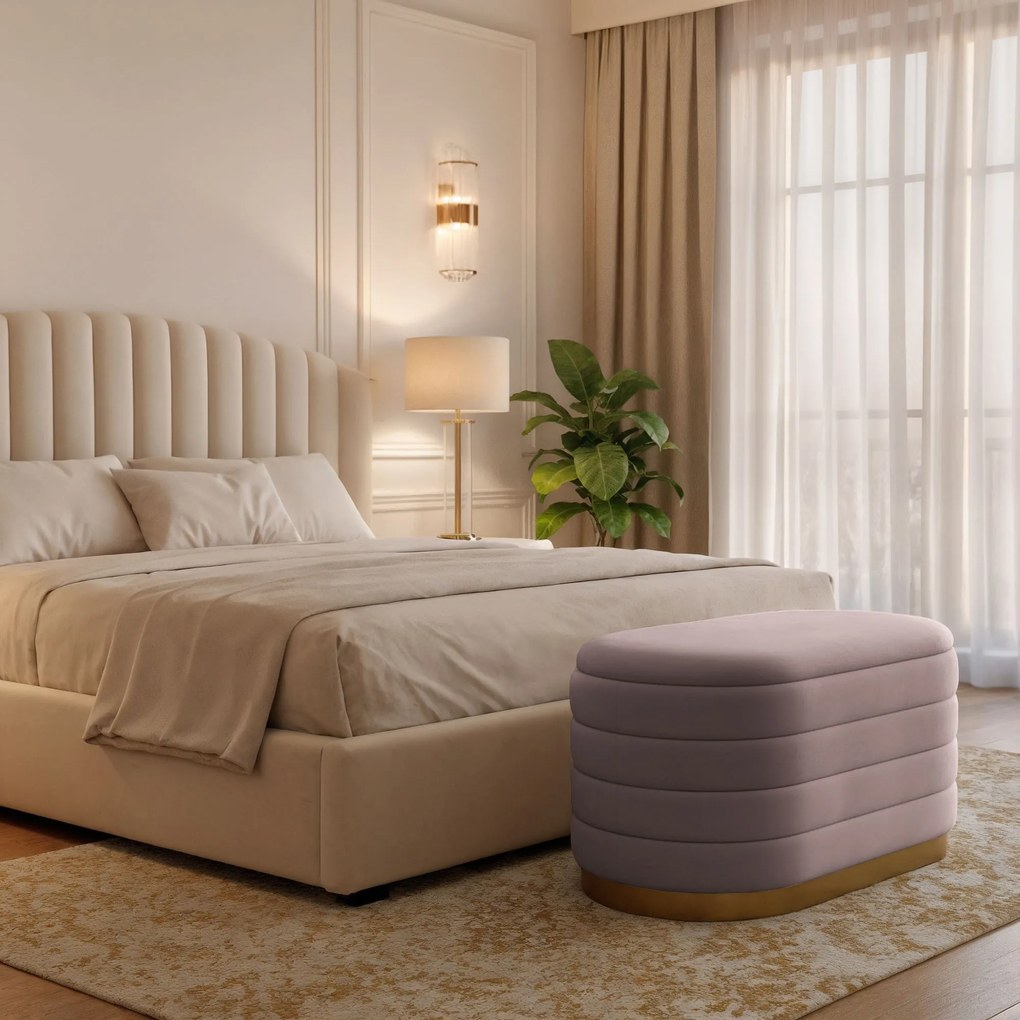 Taburet Bella růžový