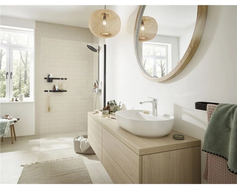 HANSGROHE WallStoris široký háčik na uterák (2 ks), matná čierna, 27914670