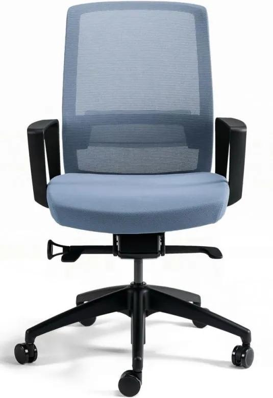 bestuhl -  BESTUHL Kancelárska stolička J17 BLACK BP modrá svetlá