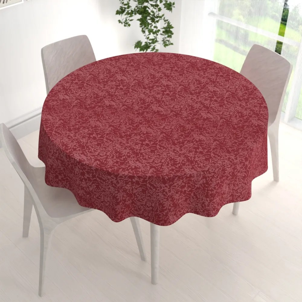 Biante Teflónový okrúhly obrus TF-036 Venezia vínovo červený Ø 70 cm