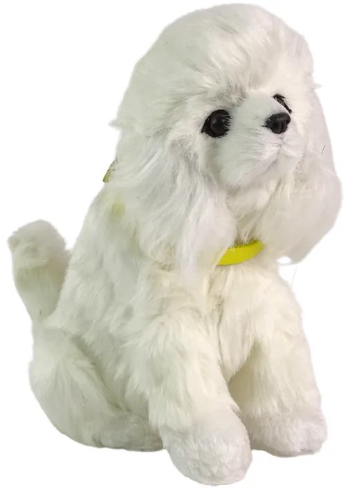 Lean Toys Interaktívny plyšový psík – Pudel s obojkom