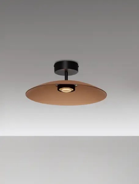 LED čierno-moca hnedé dizajnové stropné svietidlo Polifemo 40