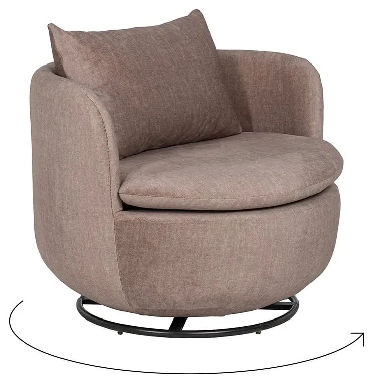 Svetlohnedé kreslo – Ixia