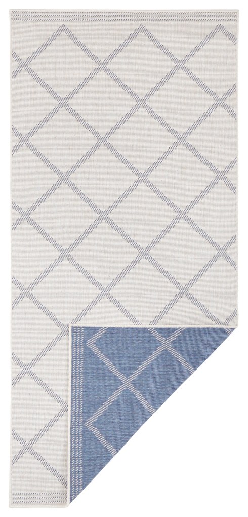 NORTHRUGS - Hanse Home koberce Kusový koberec Twin Supreme 103759 Blue / Cream – na von aj na doma - 160x230 cm