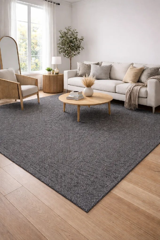 Koberec Amelia 5671 Anthracite – viacfarebný so vzorom, obdĺžnik Rozmer: 80x150 cm
