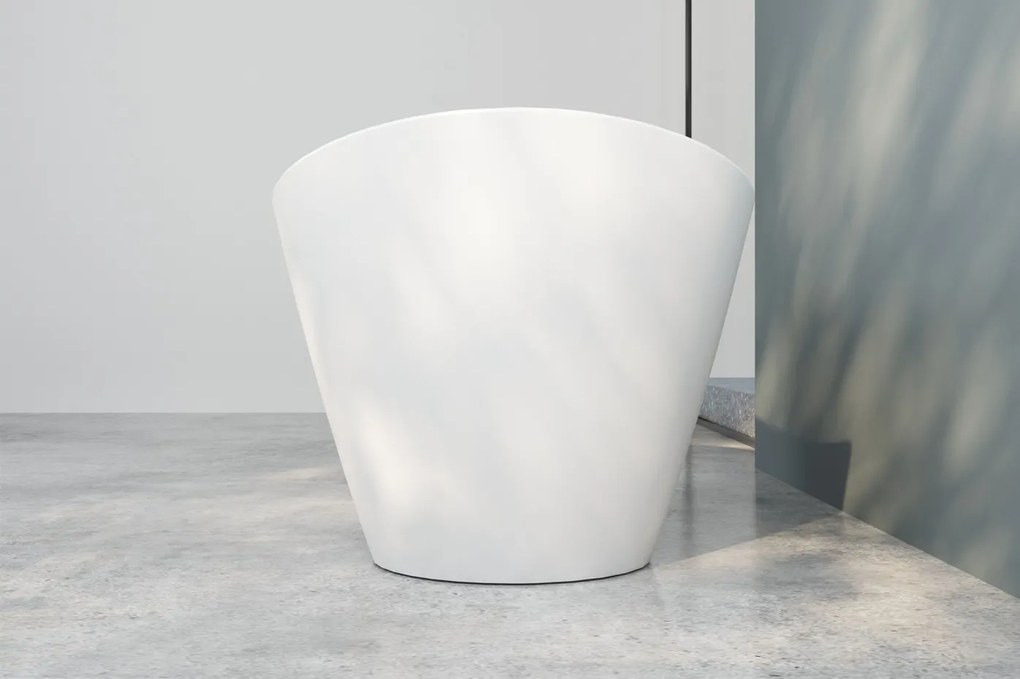 Erga Iris, voľne stojaca vaňa 160x75 cm + odtoková zátka, biela lesklá, ERG-IRIS-160075-WH-WH