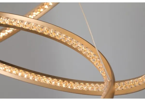 Azzardo AZ4429 - LED Luster na lanku BRIGHTON LED/55W/230V zlatá