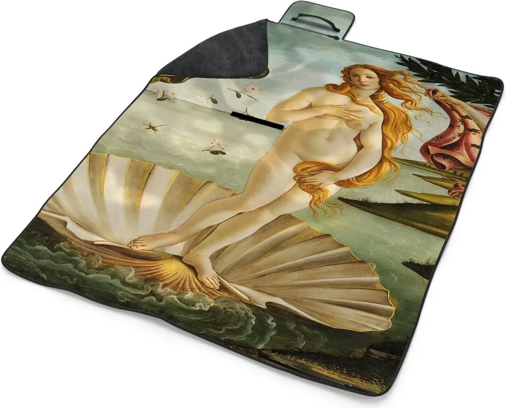 Sablio Plážová deka Zrodenie Venuše - Sandro Botticelli: 200x140 cm