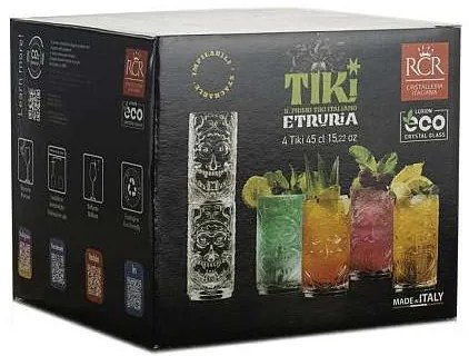 RCR poháre Tiki Etruria 450 ml 4 ks