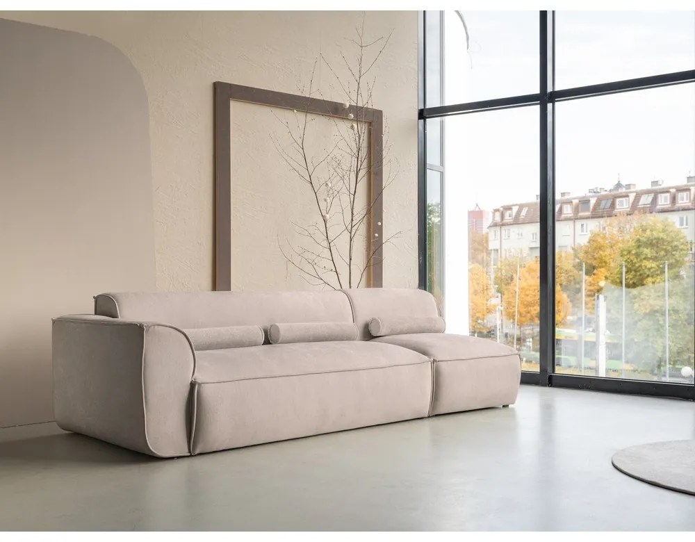 Béžová leňoška (ľavý roh) Flex Felix – Miuform