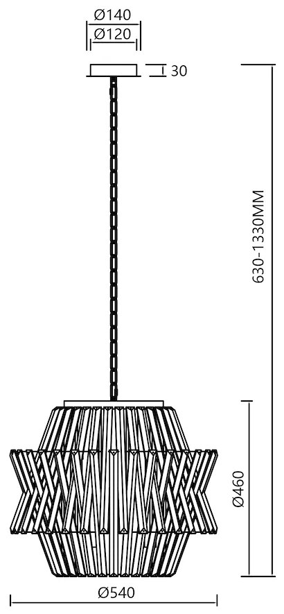 EUlight Luster Crown, 1x krištáľové tienidlo, (fi 54cm), g