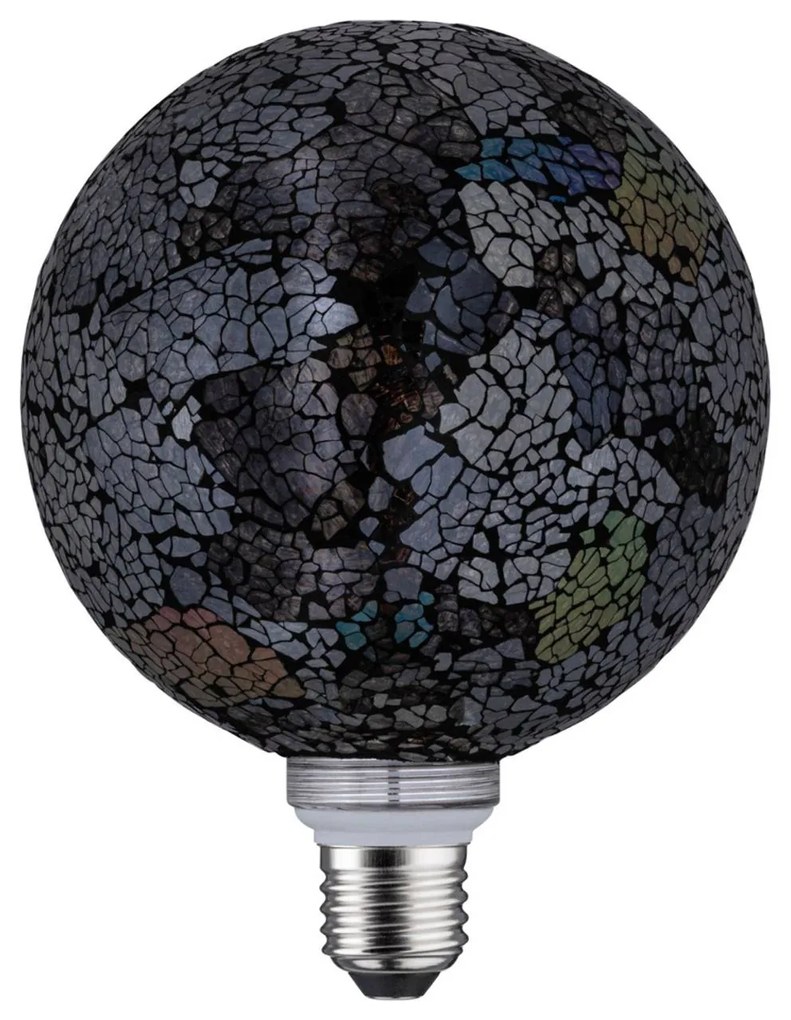 Paulmann E27 LED globe 5 W Miracle Mosaic čierna
