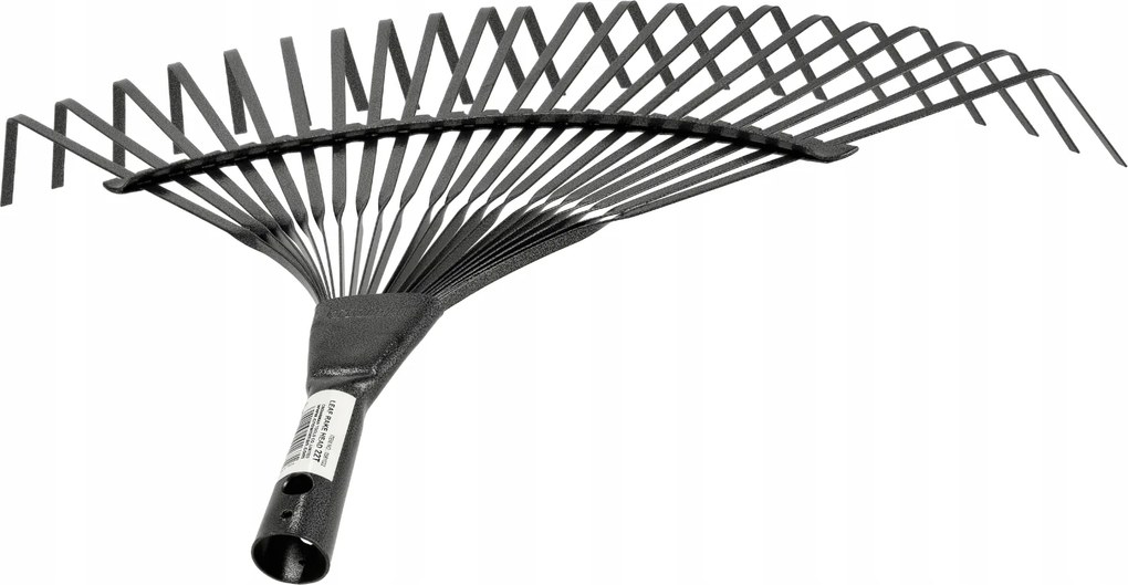 CROWNMAN KOVOVÉ vejárové hrable na lístie a trávu, 51 cm, 22 zubov