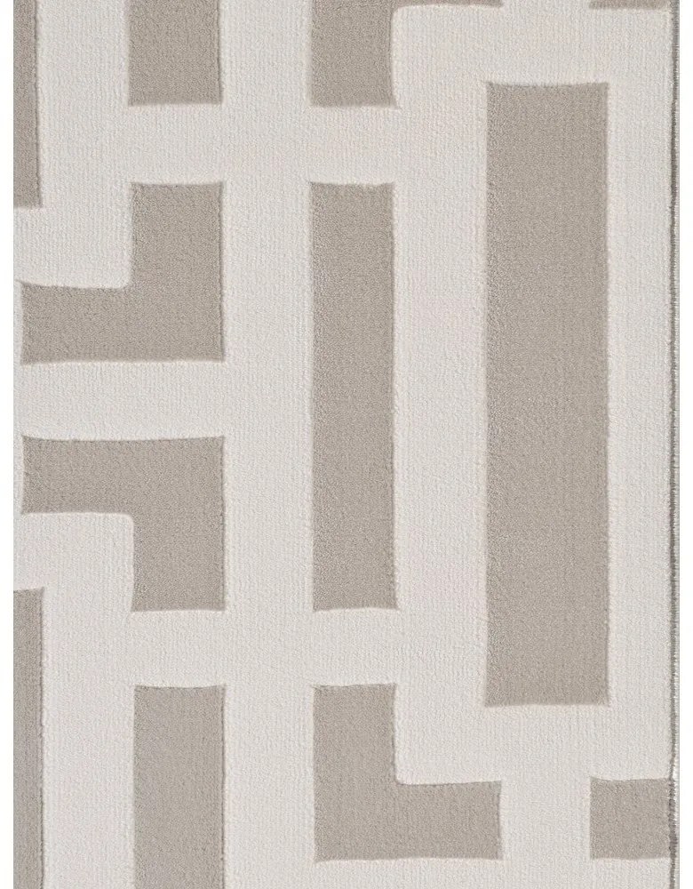 Sivo-krémový behúň 80x240 cm Perles Onyx – Elle Decoration