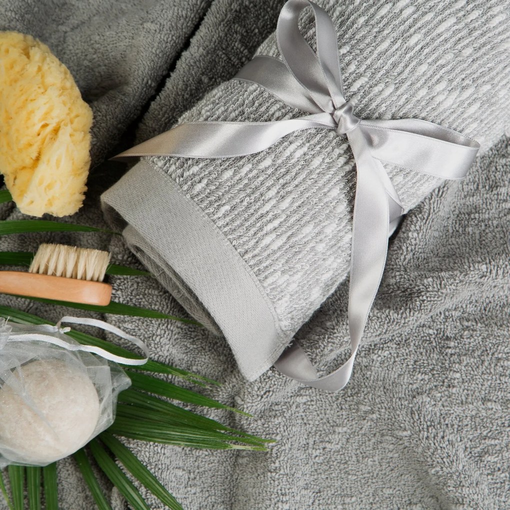 FROTÉ UTERÁK TAMINA SADA 50X90 CM, 70X140 CM SIVÁ