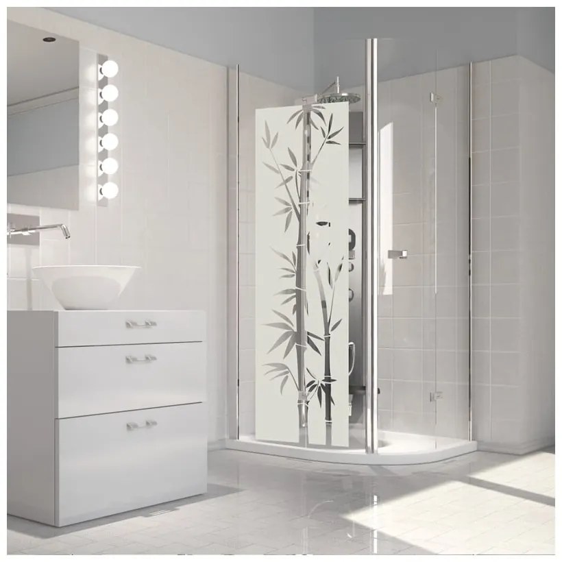 Vodoodolná samolepka do sprchy Ambiance Bamboo