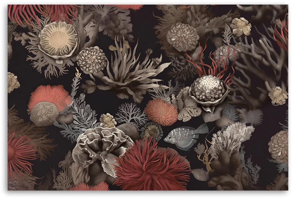 Gario Obraz na plátne Koraly v mori a ryba Rozmery: 60 x 40 cm