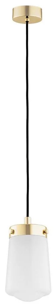 Argon 8004 - Luster na lanku PASADENA 1xE27/15W/230V zlatá/biela