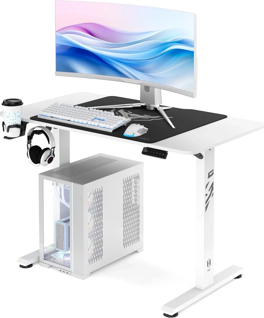 Výškovo nastaviteľný stôl Diablo X-Tensio 1100 biely