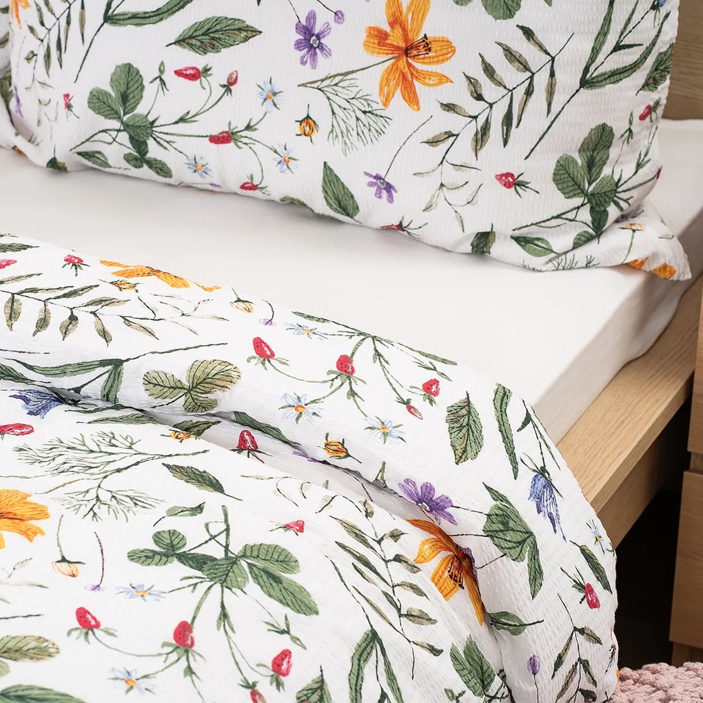4Home Krepové obliečky Wildflower Bliss, 140 x 220 cm, 70 x 90 cm