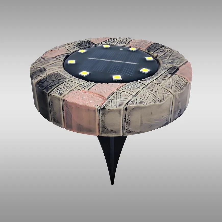 Solárna lampa disk PIN AO-PI104SL