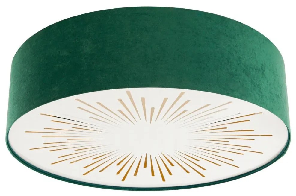 Stropné svietidlo RAYS 2xE27/60W/230V pr. 60 cm zelená