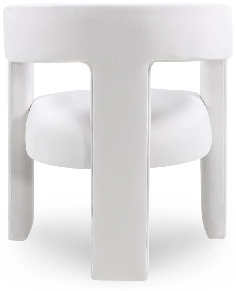 Designové křeslo LORY samet světle béžové