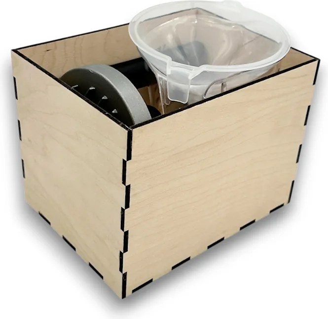 usporadejto.cz Drevený organizér do vysokého šuplíka, VASKY - M (20 x 15 x 15 cm)