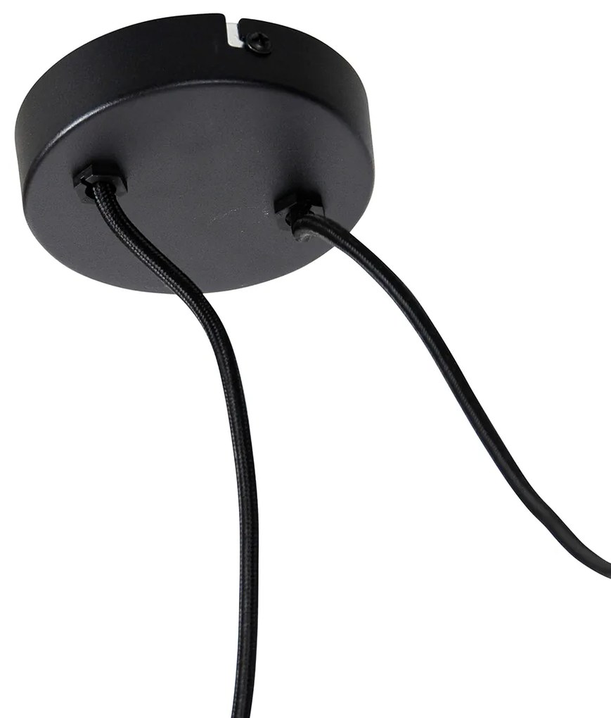 Závesné svietidlo čierne 2-žiarovkové - Cava