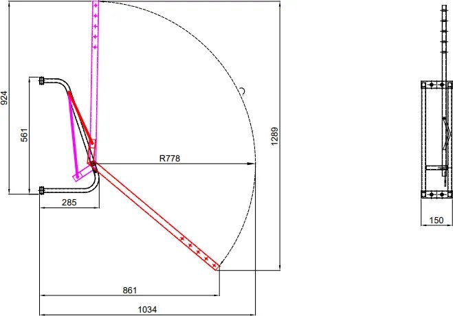 Držiak na elektrobicykle UpBike pre jednoduché zdvihnutie 1+1 ZADARMO, oplechované boky